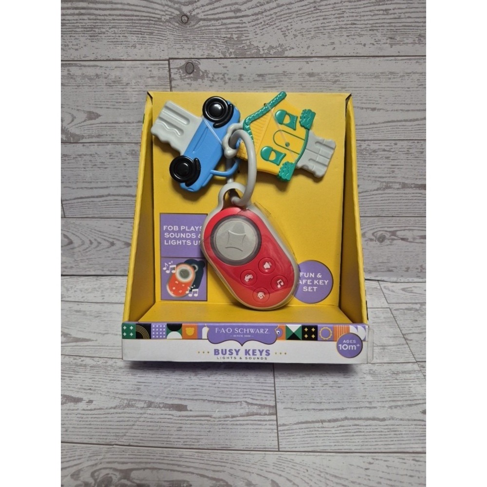 FAO Schwarz Busy Keys with Lights & Sounds High Key Fun For Kids Ages 10 Months+